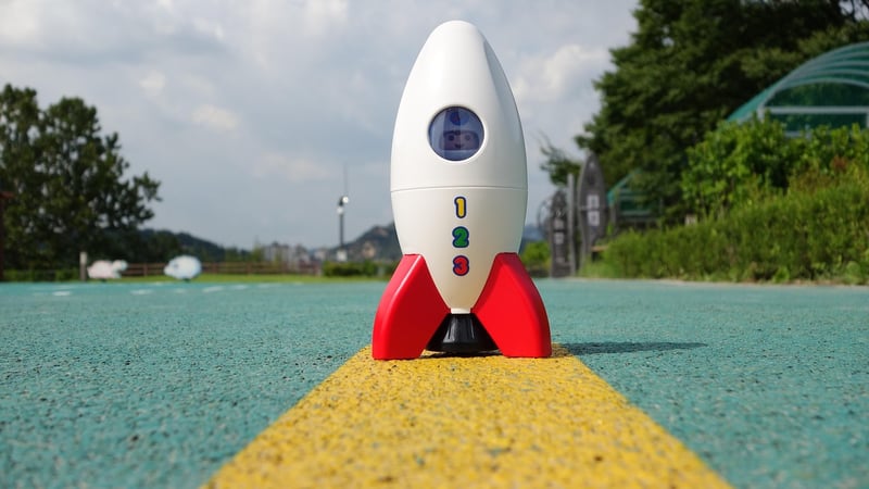 Rocket in space
